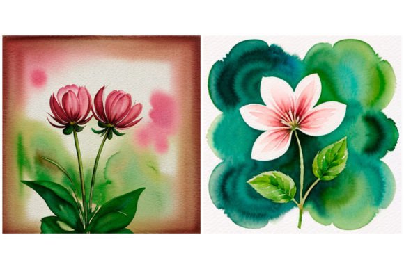 2 Watercolor Flower Floral Texture: Design Applications & Tips