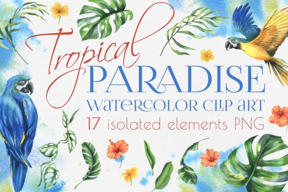 Parrots and Tropical Plants Watercolor: A Creative Asset Worth Exploring