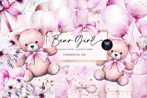 Teddy Bear Watercolor Clipart: Gentle Charm for Designs