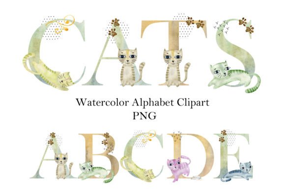 Watercolor Cats Alphabet: A Designer's Guide to Whimsy