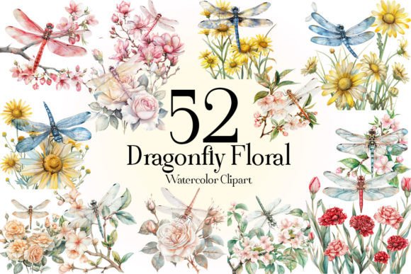 Watercolor Dragonfly Floral Clipart: A Designer's Guide