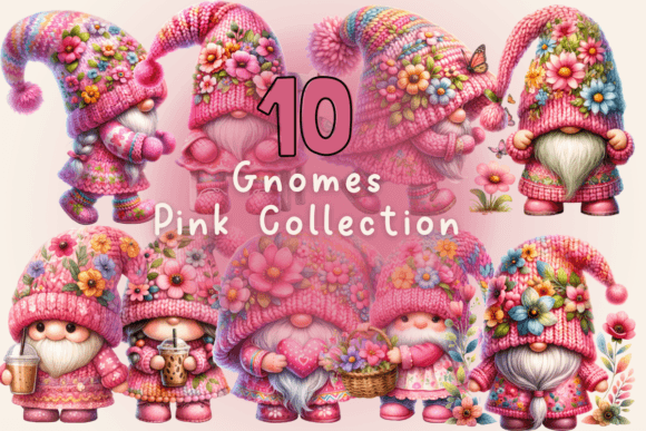 Watercolor Gnome Clipart for Playful Branding