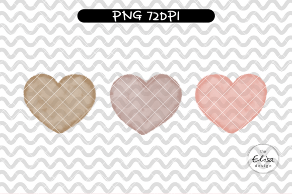 Watercolor Heart Clipart for Design Projects