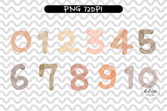Watercolor Number Clipart: A Creative Asset Guide