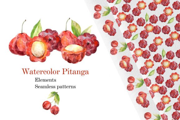 Watercolor Pitanga: A Handwritten Font with Depth