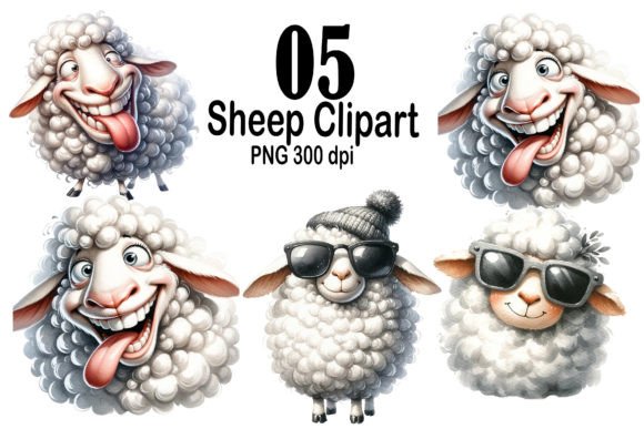 Watercolor Sheep Clipart with Charm and Purpose